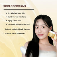 Mirabelle Korea Snail Repair All-In One Moisturizing Cream With Peptides | For Skin Repair, Anti-Aging & Fades Dark Spots | Lightweight, Non-Greasy | Korean Skin Care Products | For All Skin Types 50g