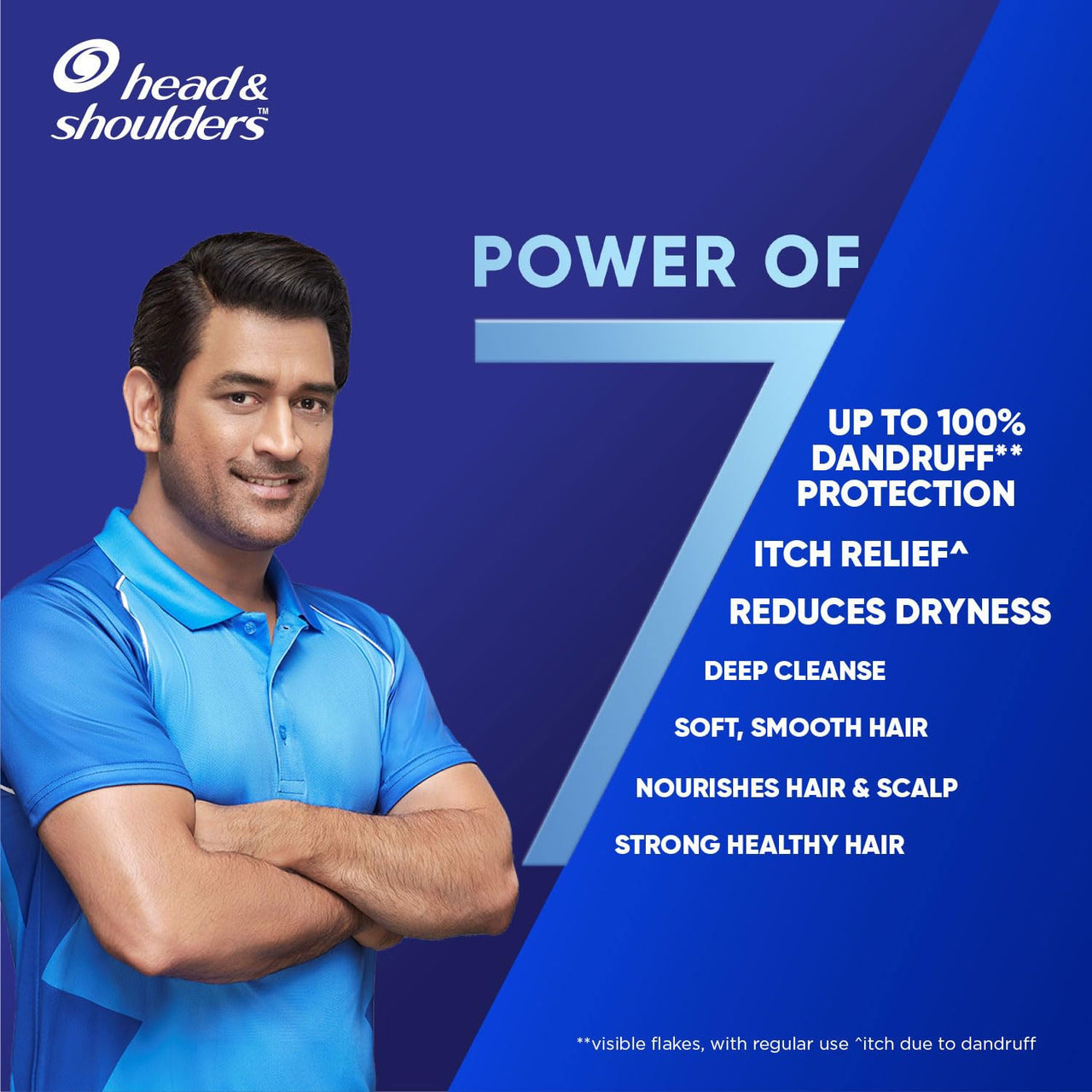 Head & Shoulders 7in1 Anti-dandruff Shampoo | Multi-action formula | Complete Solution for unhealthy scalp | 7 benefits for Men and Women, 650ml