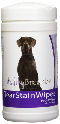 Healthy Breeds Great Dane Tear Stain Wipes 70 Count Great Dane, Blue