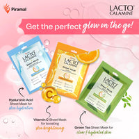 Lacto Calamine Hyaluronic Acid Face Sheet Mask |Instant Hydration |Glycolic Acid & D-Panthenol|30 g