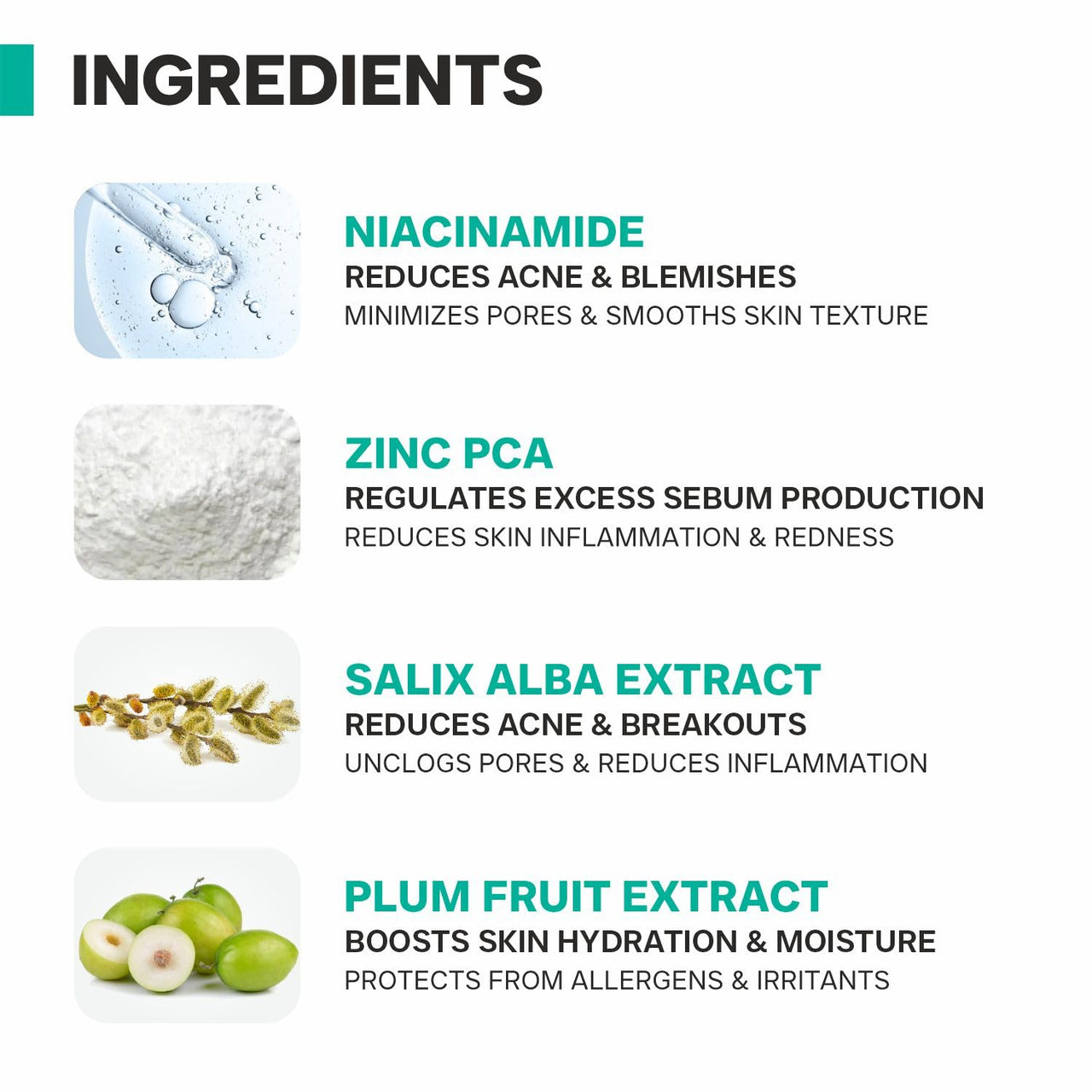 DERMATOUCH 10% Niacinamide Serum for Acne & Blemishes| Oil Balancing with Zinc PCA | For Acne Prone skin | 30ml