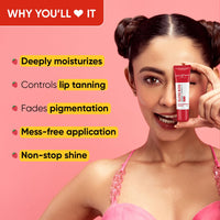 Dot & Key Gloss Boss Lip Duo | Strawberry Crush SPF 50 Lip Balm 12gm & Cocoa Mint SPF 50 Lip Balm 12gm | Sun Protected Tinted Lip Balm for Women | Fades Pigmentation | Moisturizes Dry & Flaky Lips