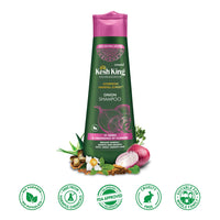 Kesh King Ayurvedic Onion Shampoo with 21 Herbs, Reduces Hairfall & Boost Hair Growth, 300ml & Kesh King Scalp and Hair Medicine Anti-Hairfall Conditioner, 200 ml