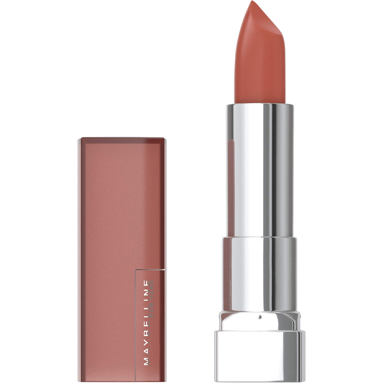 Maybelline New York Color Sensational Creamy Matte Lipstick, 680 Mesmerizing Magenta, 3.9g and Maybelline New York Color Sensational Creamy Matte Lipstick, 657 Nude Nuance, 3.9g