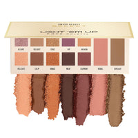 Swiss Beauty Select Light Em Up Multipurpose Face and Eye Palette | 10 Eyeshadow shades + 1 Blusher shade + 1 Contour Pan| Shade- Twilight, 20g |