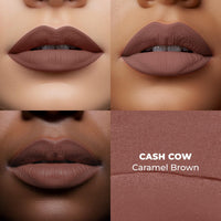 LoveChild Masaba Statement Matte Lipstick, Cash Cow (Caramel Brown), Smooth Glide, Bold Matte Finish, Long-Lasting Lipsticks With Mango Butter Nourishing and Intense Color Payoff, Lightweight, 4g