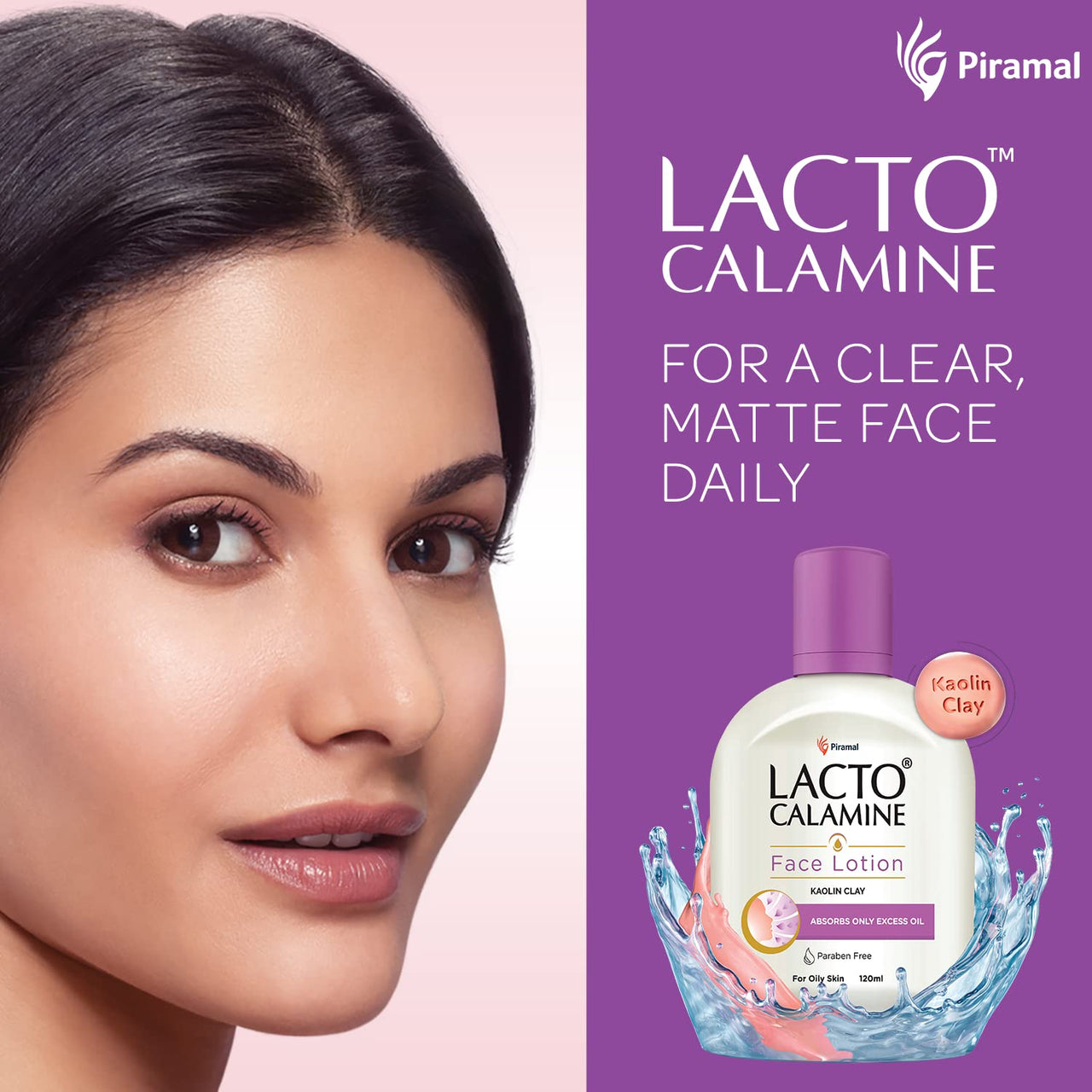 Lacto Calamine Face Lotion for Oil Balance - Oily Skin - 120 ml & Lacto Calamine Aloe Vera Gel with 99% Pure Natural Aloe Vera, Vitamin E and Glycerin - 150 g - Pack of 1