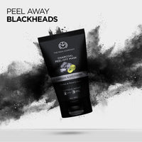 The Man Company Activated Charcoal Peel Off Face Mask for Men | Deep Cleansing | Blackhead/Whitehead & Dead Skin Removal | Paraben & Sulphate Free - 100gm