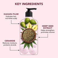 Botanic Hearth Defrizz & Hydrate Shampoo with Ceramides & Hemp Seed Oil | Intense Hydration & Frizz Control | Locks in Moisture & Boosts Shine |Formula | Sulfate & Paraben Free,