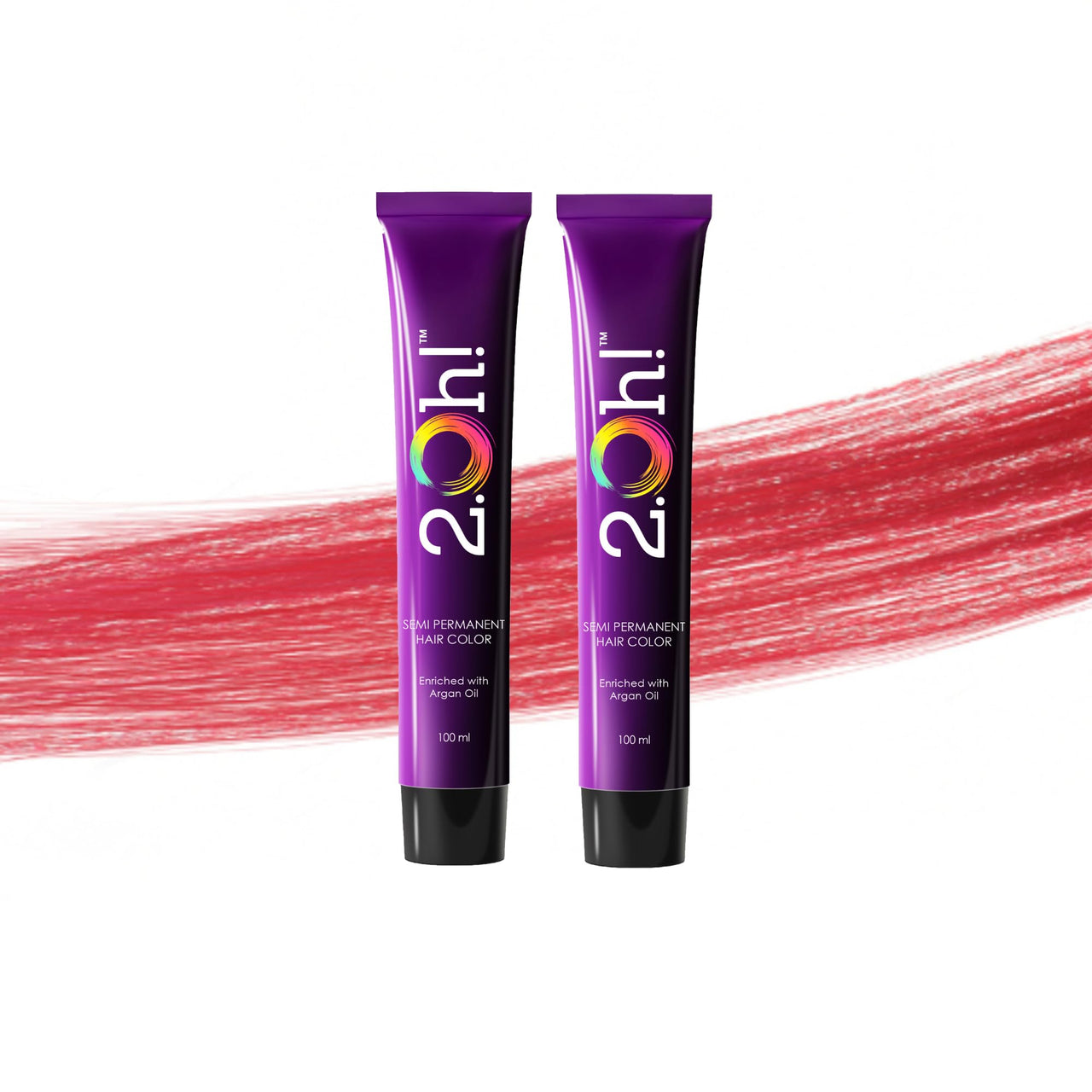 2.Oh! Italian- Red Hair Color For Women & Men | Ammonia-Free DIY Semi Permanent Hair Color | Enriched with Argan Oil | Lasts upto 12-15 Washes | Pack of 2