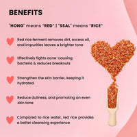 Mirabelle Korea Hong Ssal Red Rice Deep Cleansing Face Wash for Glowing Skin 150 ML | cleanser for women & men | Korean Skin Care