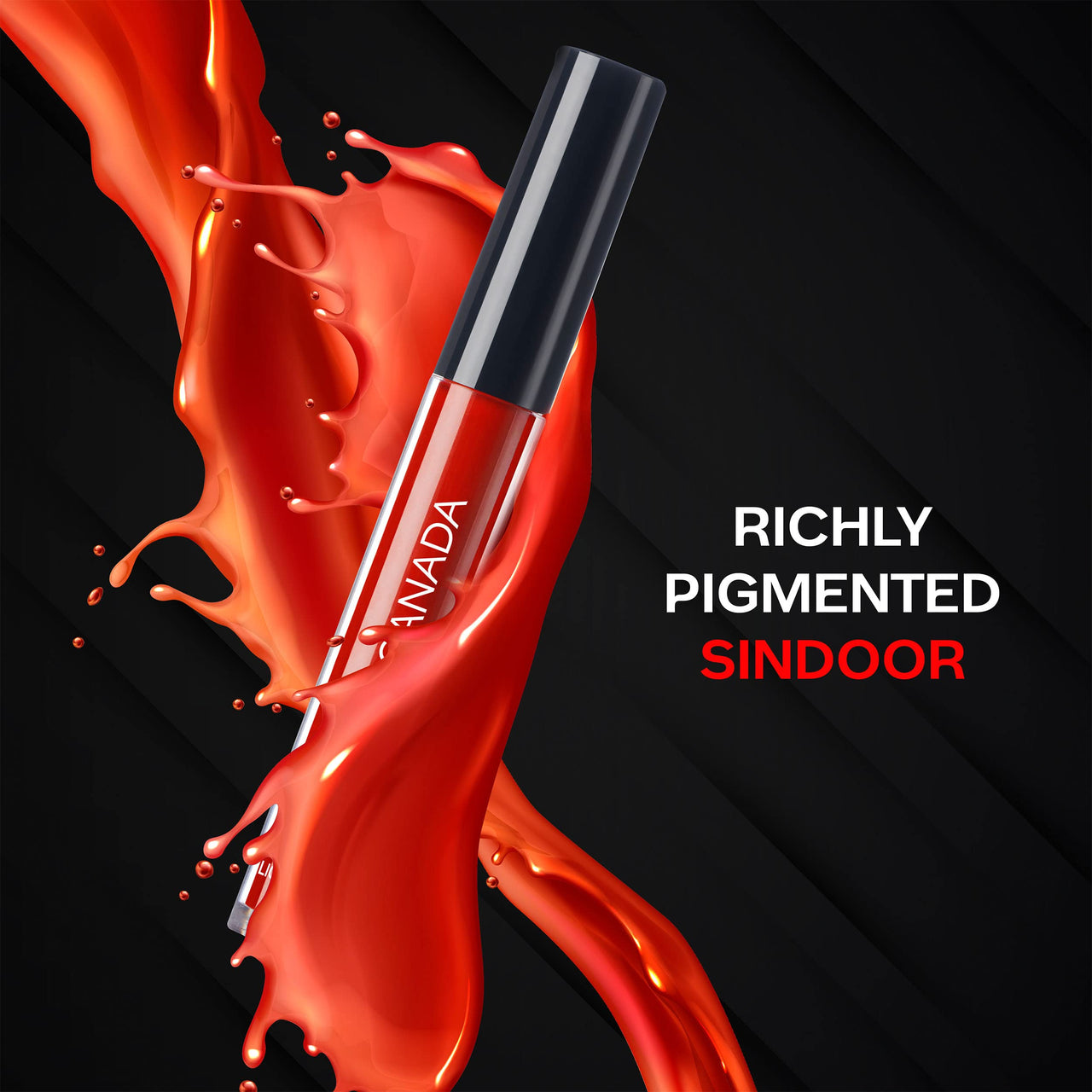 FACESCANADA Liquid Sindoor - Red, 2.5 Ml & White14 Quick Drying Glossy Finish Long Lasting No Chip Formula High Shine Nail Polish For Women Smooth Application 8 Ml