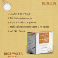 Glamveda Red Wine Advance Anti Ageing And Rice Water Brightening Facial Kit | 80 gm