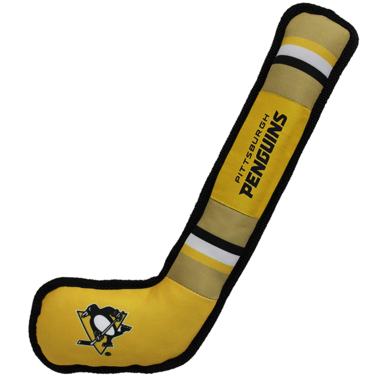Pets First NHL Pittsburgh Penguins Stick Toy for Dogs & Cats. Play Hockey with Your Pet with This Licensed Dog Tough Toy Reward! 16 inches long Hockey Stick Toy