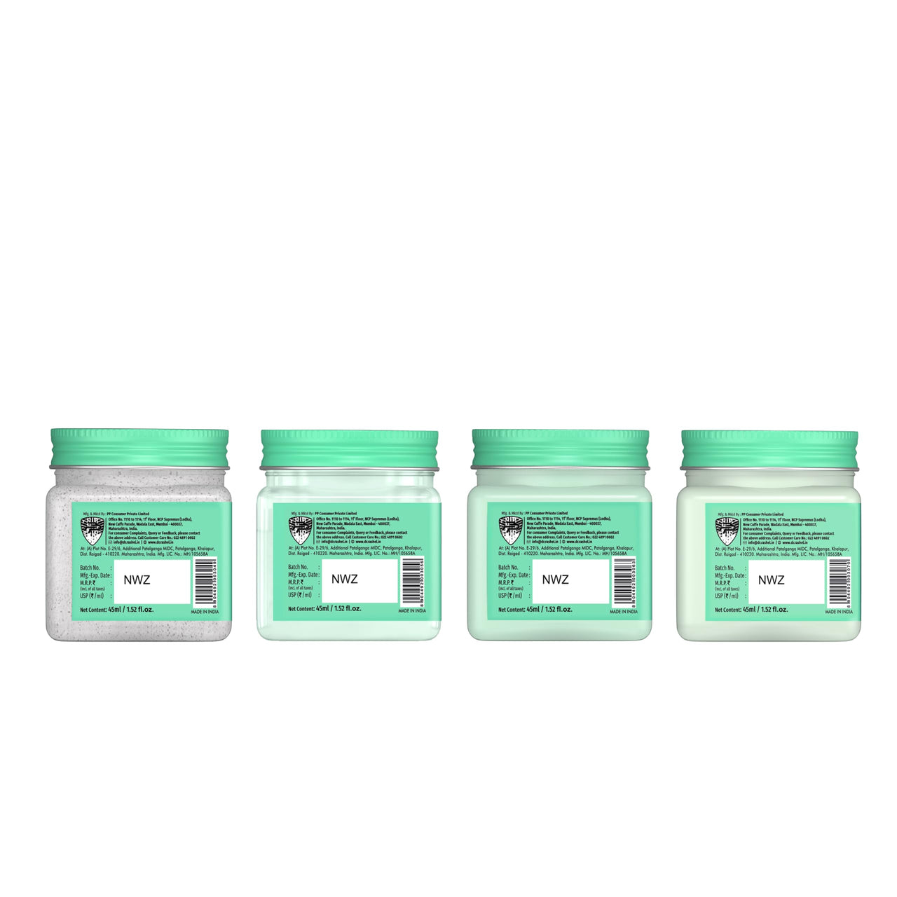 Dr. Rashel Korean Glass Skin Essence 4-in-1 Kit, Face Scrub, Gel, Cream and Face Pack