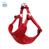 Best Pet Supplies Voyager Adjustable Dog Harness Leash Set with Reflective Stripes for Walking Heavy-Duty Full Body No Pull Vest with Leash D-Ring, Breathable All-Weather - Harness (Red), L