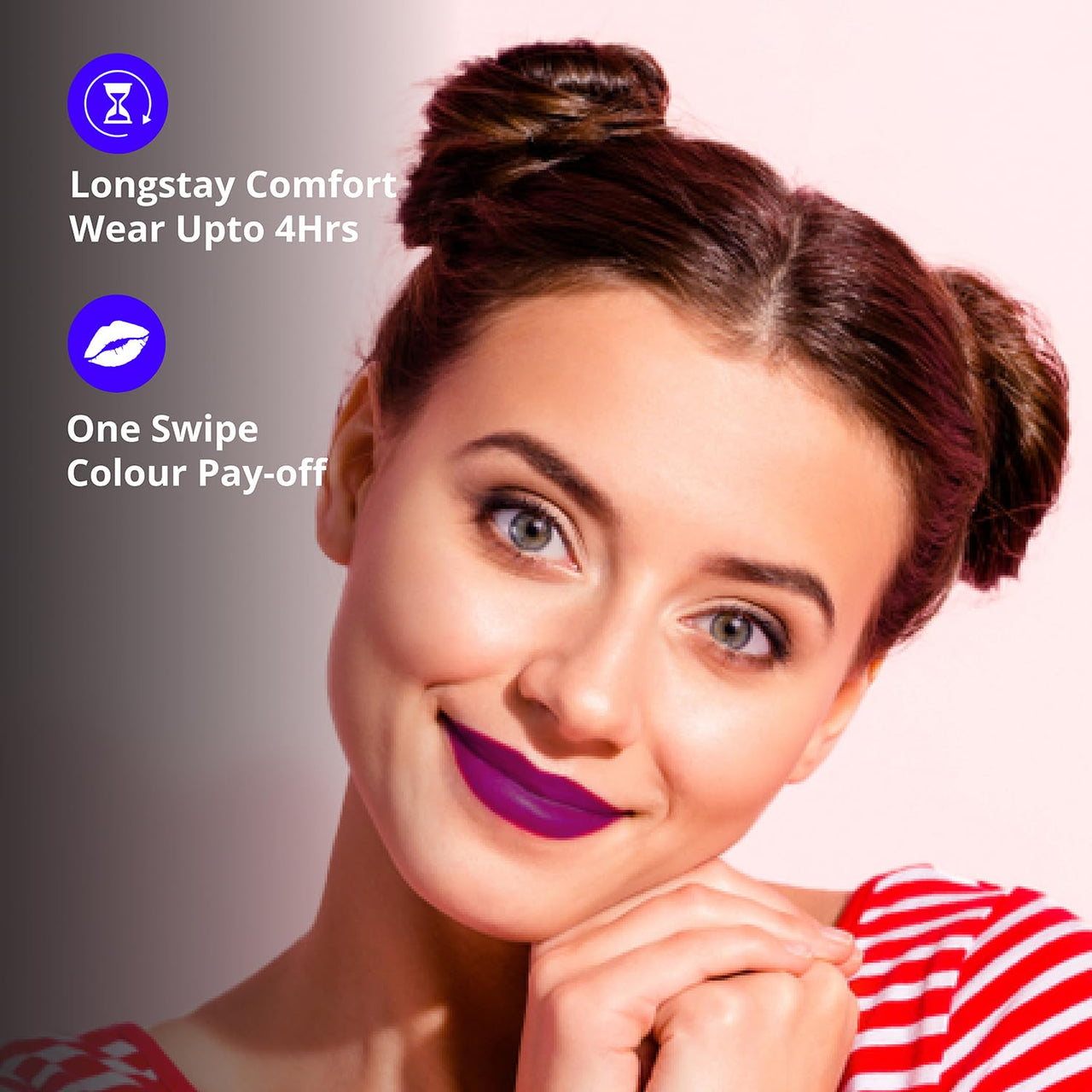 Blue Heaven Get Matte Lipstick | Soft Matte Finish and Lightweight Formula | Intense Pigment | Long-Lasting Lipsticks For Women | 503 | 4GM