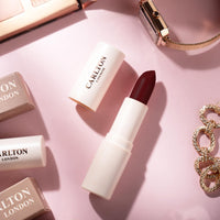 Carlton London Velvet Satin Glitterati Bullet Long Stay Lipstick |Enriched with Vitamin E, Castor oil | Intense Colour, Moisturised Lips, Smooth & Light |Upto 8 hrs - 4Gm. (pumpkin spice)