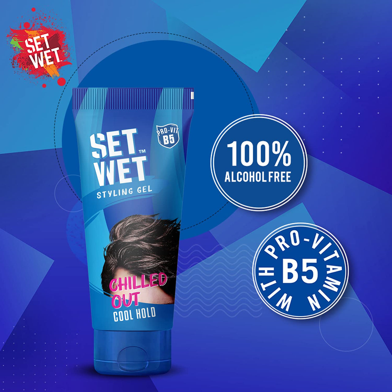 Set Wet Hair Gel Ultimate Hold, 250ml & Set Wet Hair Gel Cool Hold (100ml Tube)