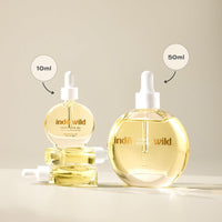 indē wild Champi Hair Oil (130 ml) with Rosemary Oil, Brahmi, Amla, and Bhringraj | Ayurvedic Hair Growth Oil for Dandruff, Hairfall, & Thicker, Fuller Hair | 16+ Ayurvedic Actives | Calming Fragrance