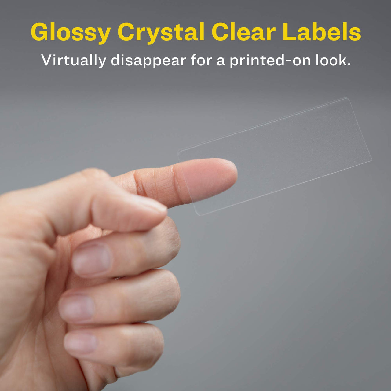Avery Printable Return Address Labels with Sure Feed, 2/3" x 1-3/4", Glossy Clear, 600 Blank Mailing Labels (06520)