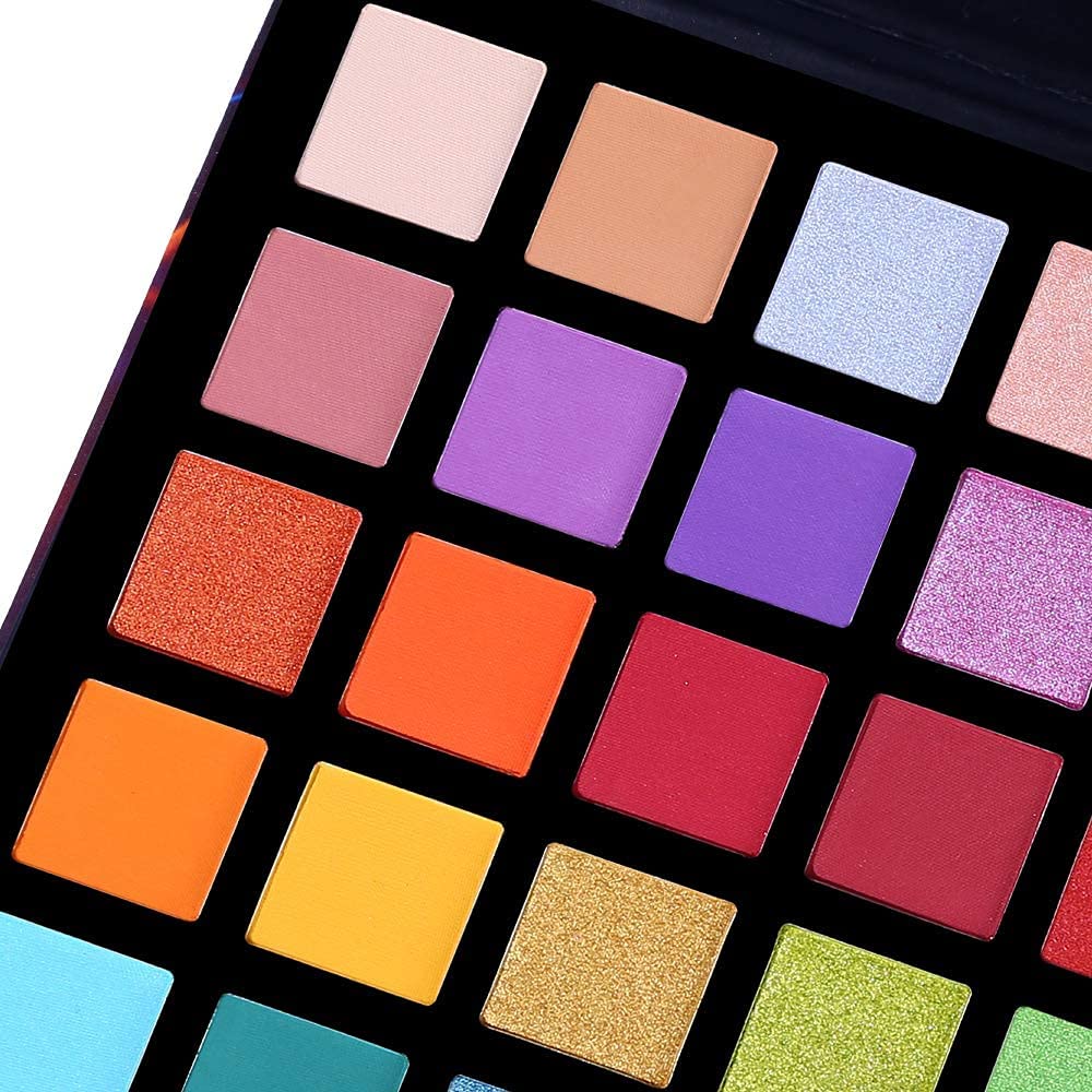 URBANMAC Spotlight Eyeshadow Palette, Professional 40 Color Eye Shadow Matte Shimmer Makeup Pallet Highly Pigmented Colorful Powder Long Lasting Waterproof Eye Shadow - Multicolor