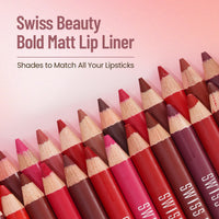 Swiss Beauty Bold Matt Lip Liner | Long-lasting |Matte Finish | Non-drying | Shade-03, 1.6gm
