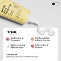 Cureskin SPF 50 Aqua Sunscreen with Advanced UV Filters | Broad Spectrum Sun, UVA, UVB, Blue Light Protection, SPF 50 & PA+++, 50 g (Pack of 1)