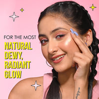 Blue Heaven Prime & Shine Flawless Illuminating Primer + Strobe Cream | Primer + Highlighter + Moisturiser |Infused with Vitamin C and Niacinamide for naturally glowing skin, Golden Pink, 25g