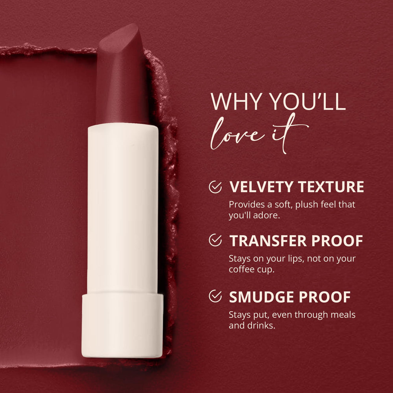 Carlton London Velvet Satin Glitterati Bullet Long Stay Lipstick |Enriched with Vitamin E, Castor oil | Intense Colour, Moisturised Lips, Smooth & Light |Upto 8 hrs - 4Gm. (Camellia)