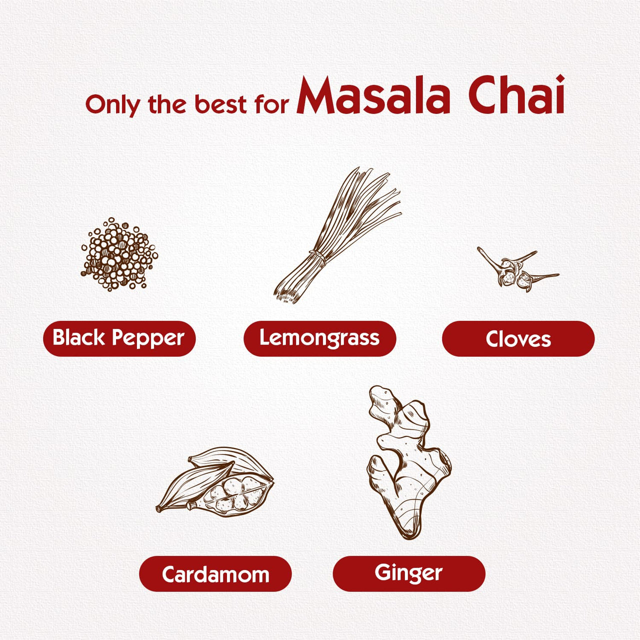 Society Tea Masala Chai | 250 g | Pack of 1 | 100% Assam | Enriched with Cardamom Ginger Cloves Black Pepper and Lemongrass | Classic Masala Tea | Refreshing | All Natural | No preservatives