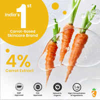 Karrot Natural Skincare Ubtan Detan Face Wash, Fades Tanning and Promotes Youthfulness, Turmeric with Sandalwood, Almond, Carrot and Saffron, Ideal for Men and Women, 100 ml