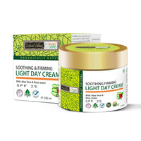 Indus Valley SPF 25 Soothing & Firming Light Day Cream With Aloe Vera And Rose Water For All Skin Type, 100ml