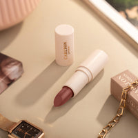 Carlton London Velvet Satin Glitterati Bullet Long Stay Lipstick |Enriched with Vitamin E, Castor oil | Intense Colour, Moisturised Lips, Smooth & Light |Upto 8 hrs - 4Gm. (Camellia)