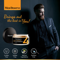Men Deserve - Intensive Moisturizer with SPF 25 (50g) | Moisturizer For Dry Skin With Vitamin E, Hyaluronic Acid, Shea Butter | Moisturizer For Anti Pollution and Dark Spot Reduction