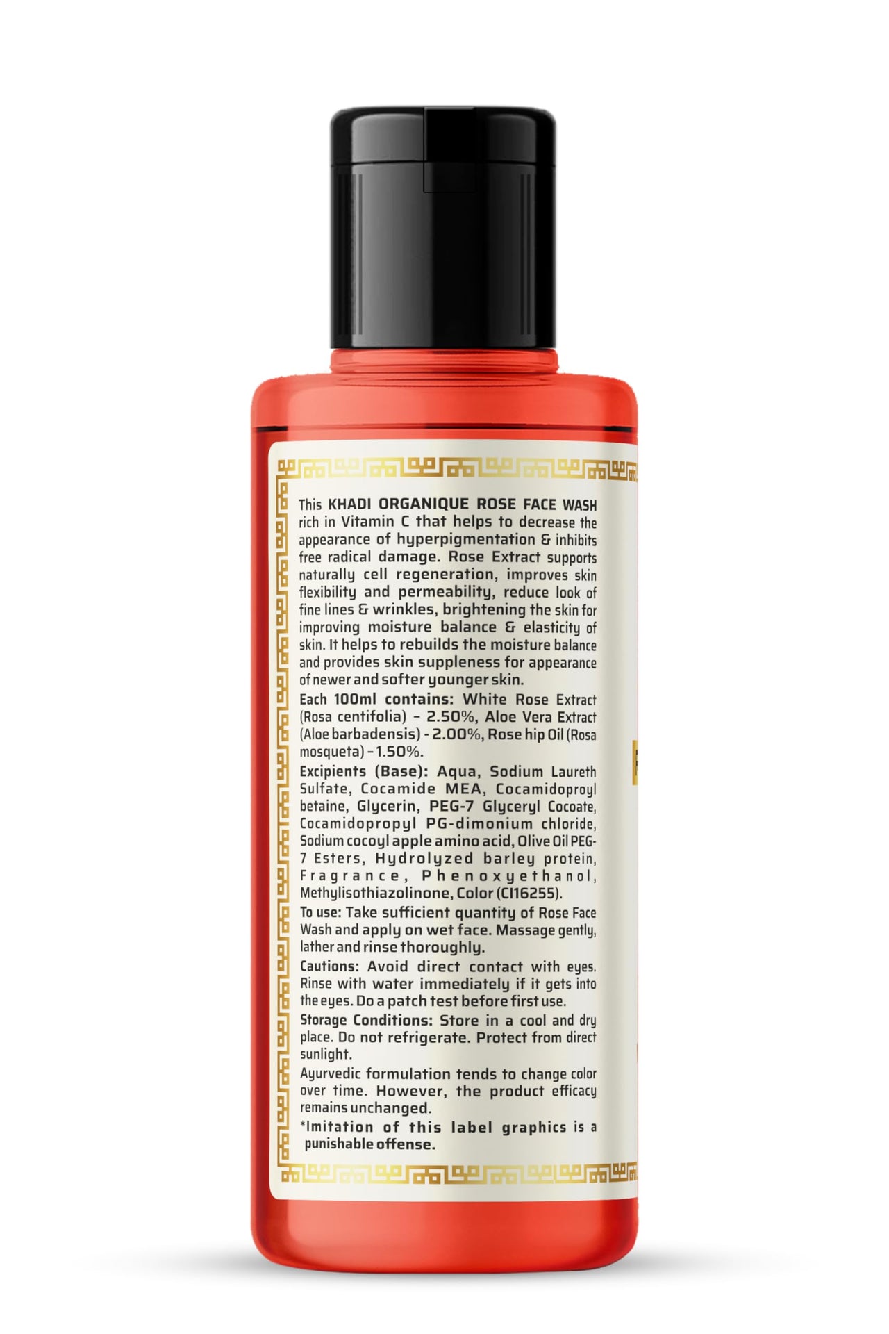 Khadi Organique Rose Natural Face Wash Pack Of 3