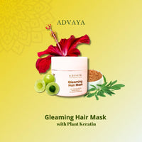 Jivada Gleaming Hair Mask with Rosemary, Hibiscus & Amla | Arnica, Tulsi & Fenugreek | For Dry & Frizzy Hair |Silky & Shiny Hair | All Hair Types | Women & Men | Sulphate & Paraben Free | 100 Gram