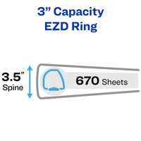 Avery Heavy-Duty View 3 Ring Binder, 3