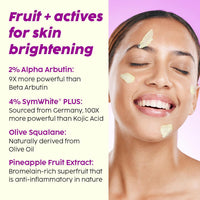 PLIX - THE PLANT FIX Skin Depigmentation Pineapple Face Cream For Women & Men|Hyperpigmentation,Tan Removal & dark Spot Corrector|With Alpha Arbutin & SymWhite PLUS For Radiant & Even Toned Skin|50 g