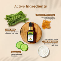 Indus Valley combo of Depigmentation Gel - 50 Ml + Depigmentation Elixir Serum - 20 Ml + Cow Yogurt And Mashobra Wild Honey Face Wash - 150 ml.