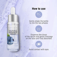 FACESCANADA Youthful Radiance Serum, 27 ml | Blueberry, AHA & Ceramides | Biphasic Face Serum | Anti-Ageing | Brightens, Hydrates, Moisturizes for Younger-Looking, Radiant Skin