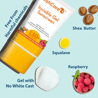 WishCare Sunscreen SPF50 for Women & Men Body & Face Care Combo (200ml + 50gm)