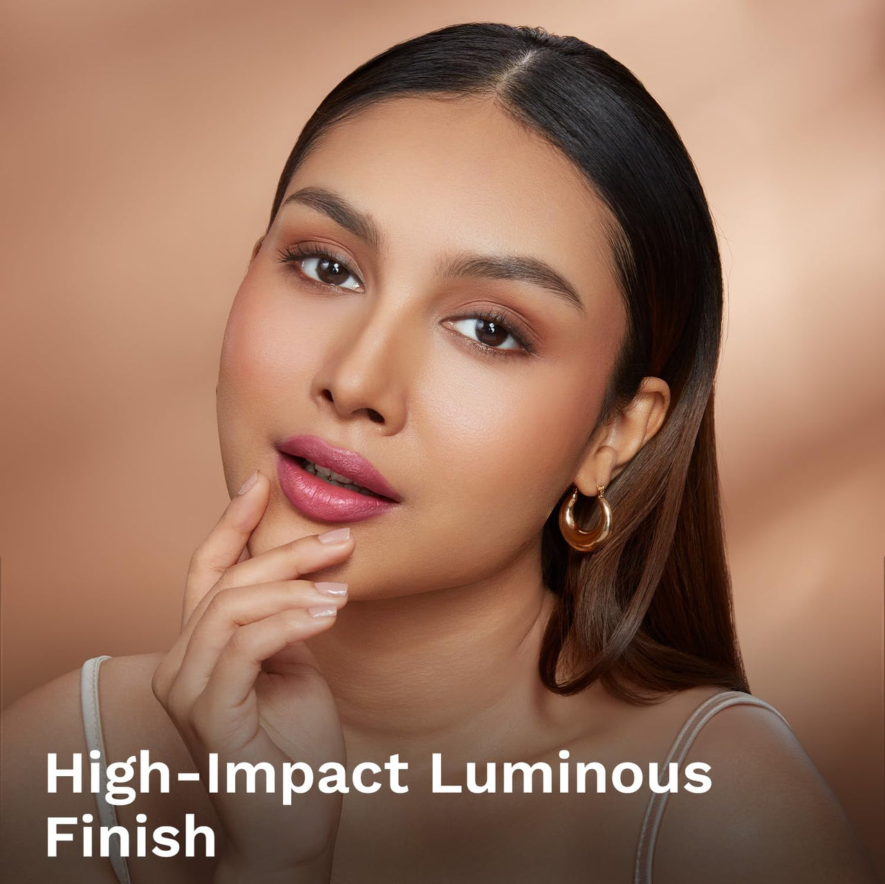 Pilgrim Glitter Lipstick For Women 4.2gm | Dubai Luxe Lifestyle - Chic Haseena Shade | Lipstick Infused with Vitamin E & Olive Oil | Glitter Formula With Matte Finish | Non Drying | All Skin Types