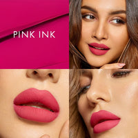 HYUE HydraMatte™ Liquid Lipstick | 2.2ml | Pink Ink Soft-Matte Long-Wear | Intense Color | With Jojoba, Almond & Gooseberry Extracts | Travel-Friendly | Precision Tip | 12 Bold Shades