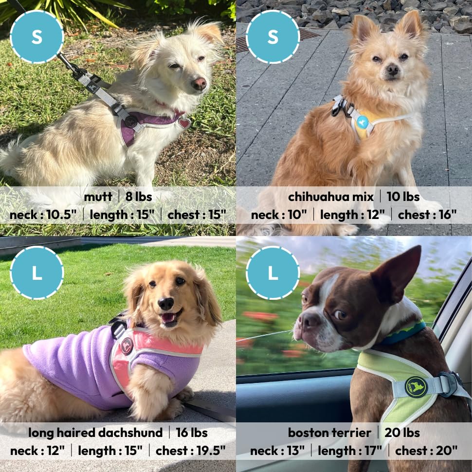Gooby Simple Step in III Harness - Pink, Small - Small Dog Harness with Scratch Resistant Outer Vest - Soft Inner Mesh Harness for Small, Medium Dogs Small chest (14.25∼17")