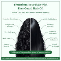Singular Ever Guard Hair Oil for Healthy Scalp & Promoting Hair Growth | Pure & Natural Cold Pressed Oil Infused with Nature's Best Almond, Amla, Bhringraj, Coconut, Fenugreek, Jojoba, Rosemary Oil with Vitamin E | Ideal for Protecting & Maintaining of He
