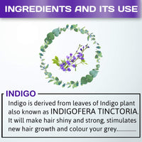 INDUS VALLEY 100% Organic Indigo Leaf Powder Jar 400g with Herbal Henna Powder Jar - 500g (400g+500g = 900g)