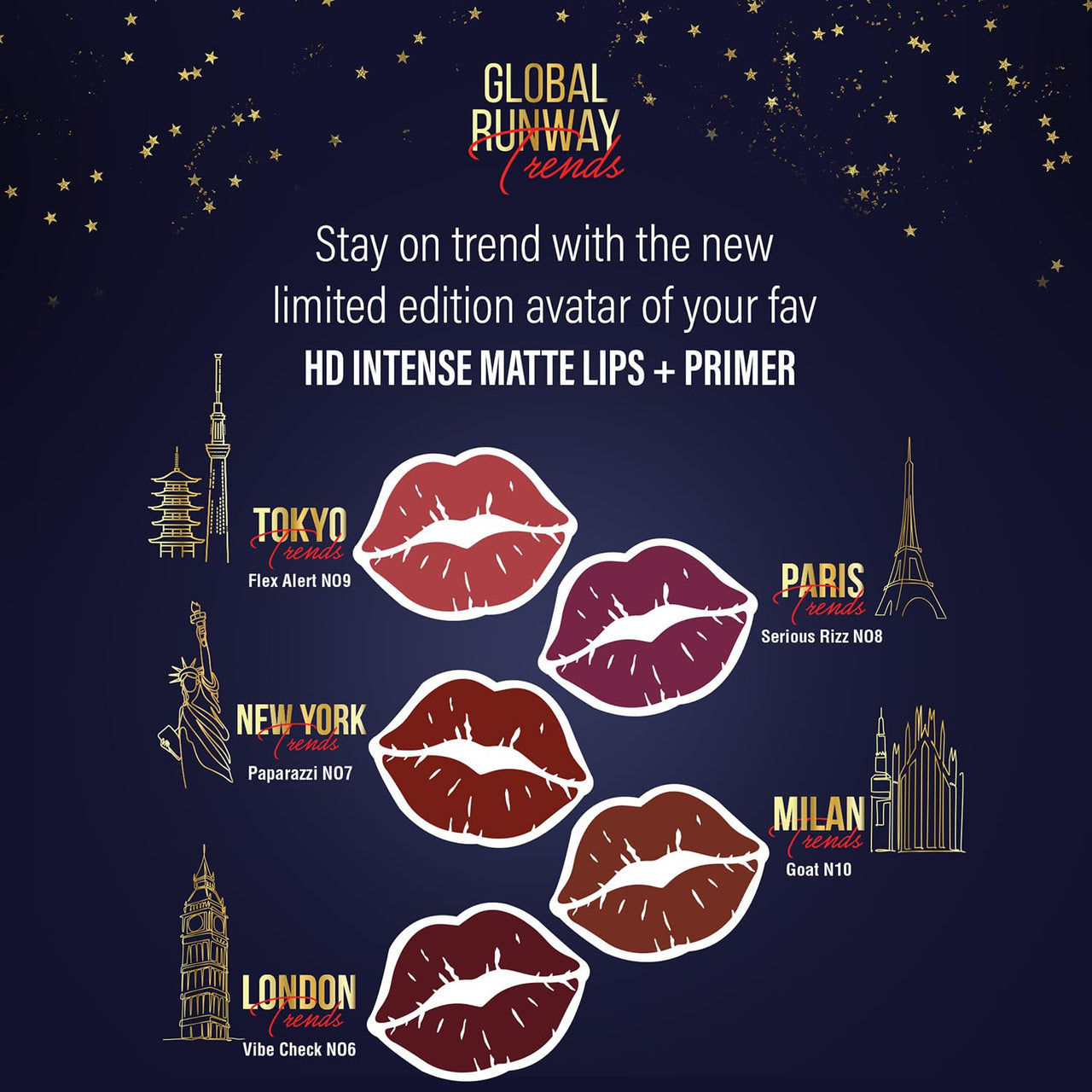 FACES CANADA Ultime Pro HD Intense Matte Lips + Primer - Paparazzi N07, 1.4g, Limited Edition | 9HR Long Stay | Primer Infused For Flawless HD Matte Finish | Intense Color | Lightweight