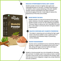 Pure & Natural Mulethi Powder For Skin Whitening, Licorice Powder For Body, Skin and Hair, jeshthamadh Powder for Eating Drinking Edible Body Herbal Organic, Licorice Powder For Skin
