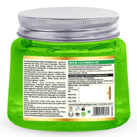 Khadi Organique Aloe Vera Gel with Neem & Cucumber for Face, Body & Hair | Deep Hydrating, Soothing & Moisturizing Aloe Vera Gel for Dry Skin & Hair | Organic Moisturizing Gel for Women & Men - 200gm